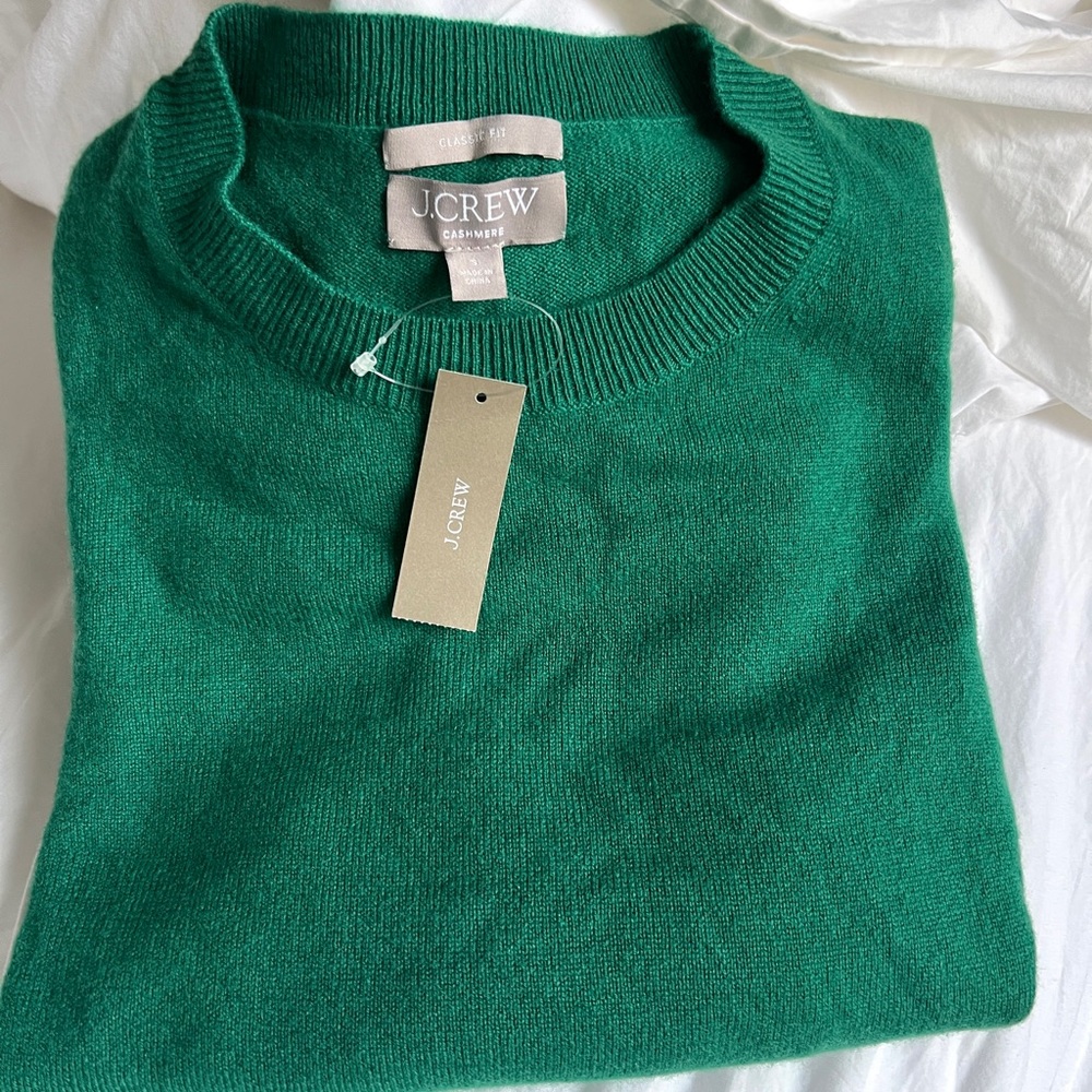 NWT J Crew Classic Fit Cashmere Sweater